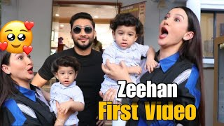 Gauhar Khan amp Zaid Darbar Son Zeehan First Video Before Media  Zeehan Cute Reactions 😍🥰😊 [upl. by Richart84]