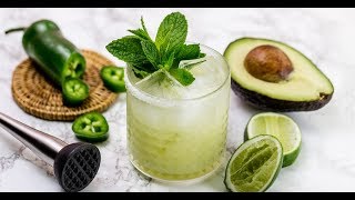 Spicy Mint Avocado Margarita Cocktail Recipe  Liquorcom [upl. by Airehtfele]