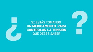 Medicamento para controlar la tensión ¿Qué debes saber” Tu Farmacéutico Informa  VerificaRTVE [upl. by Berkly]