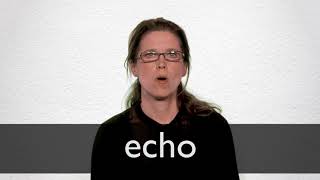 How to pronounce ECHO in British English [upl. by Ynaoj]