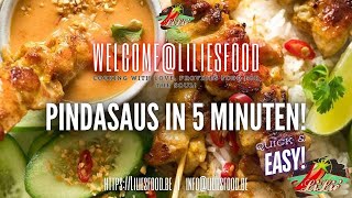 Zelfgemaakte pindasaus Klaar in 5 minuten met ons recept [upl. by Lebna763]