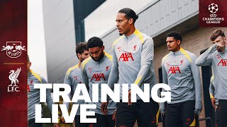 Live Training RB Leipzig vs Liverpool  Reds Prepare For UEFA Champions League [upl. by Lesko422]