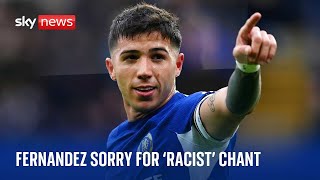 Chelseas Enzo Fernandez apologises for chant about French team [upl. by Ohploda]