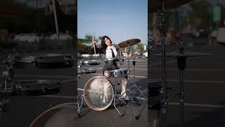 Drum Kit Female Drummer youtubeshorts drumsets shorts [upl. by Ashley]