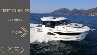 MERRY FISHER 1095  Jeanneau  Guided Tour in English [upl. by Adaurd]