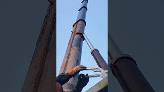 Crane telescopic rod adjustment process Good tools and machinery make work easy [upl. by Harday]