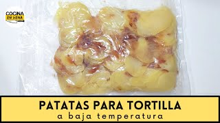 ✅ PATATAS a baja temperatura en SOUS VIDE PARA TORTILLA 💥 [upl. by Ixel]