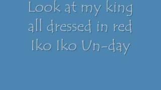 Cyndi Lauper Iko Iko Lyrics [upl. by Lilahk]