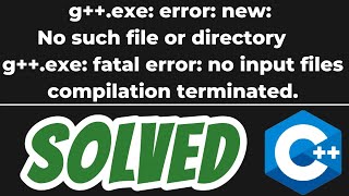 gexe error new No such file or directory SOLVED in C VS Code [upl. by Ahsoet920]