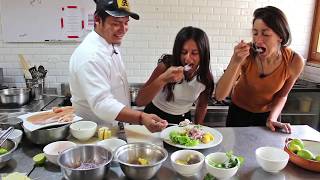 How to make ceviche taught by a real Peruvian chef [upl. by Epuladaug]