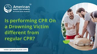 Is performing CPR On a Drowning Victim different from regular CPR [upl. by Ecirad]