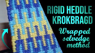 Weave Krokbragd on a Rigid Heddle Tidy Edges [upl. by Gabriel9]