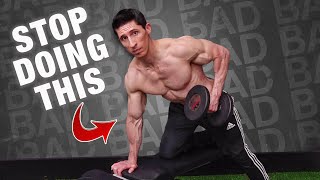 STOP Fcking Up Dumbbell Rows PROPER FORM [upl. by Inej]