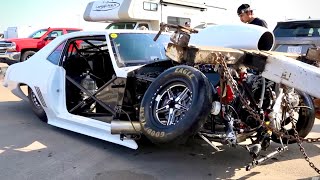 The Most INSANE WRECKS Ive EVER FILMED  Drag Racing Crashes [upl. by Arrimat]