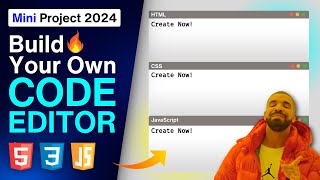 Build Your Own Live CODE EDITOR using HTML CSS and JavaScript  Mini Web Project 2024 [upl. by Ak]