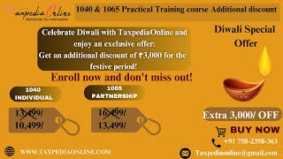 Make your career in us Taxation We are started new batches with great offers 1040 1065 ea [upl. by Osmo]