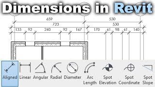 Dimensions in Revit Tutorial [upl. by Amsab]