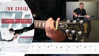 How To Play Mission Impossible on the guitar for beginner [upl. by Dercy765]