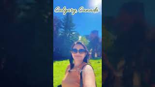 My visit to Calgary Canada 🇨🇦सुंदर दिन Calgary downtownPerfect Sunny day Personal blogshorts [upl. by Kathie180]