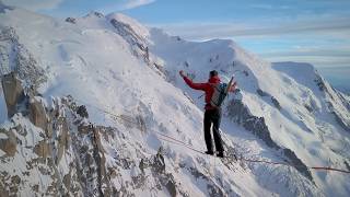 La Flamme Olympique de Paris 2024 portée au sommet de laiguille du Midi à ChamonixMontBlanc [upl. by Neve]