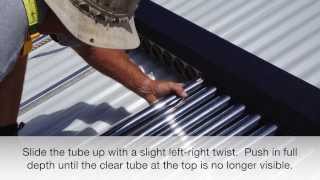 Apricus Evacuated Tube Solar Collector Installation [upl. by Ttergram]