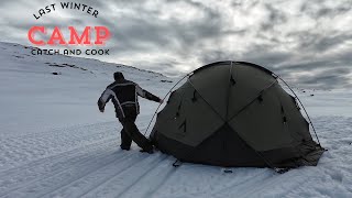 Hot tent camping on the ice with Nortent Gamme 6 PC [upl. by Oram219]