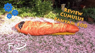 Review Cumulus Panyam 600  ultralight gear  ultraleichter Daunenschlafsack [upl. by Niuqaoj]