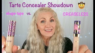 Tarte Concealer Showdown 2  Shape tape vs Creaseless  BentlyK [upl. by Lleinad203]