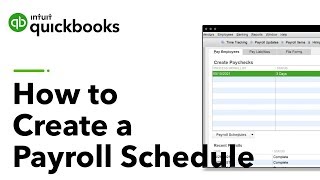 How to Create a Payroll Schedule in QuickBooks Desktop [upl. by Gargan390]