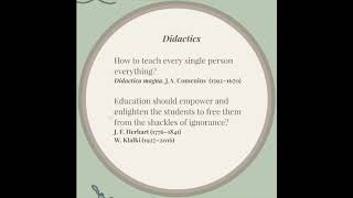 What does didactics mean Part 1 [upl. by Adnuahsor]