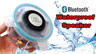 DIY Waterproof Bluetooth Speaker at home [upl. by Ahsiuqram414]