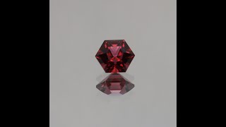 Rhodolite Garnet hexagonal cut 092ct [upl. by Akceber]