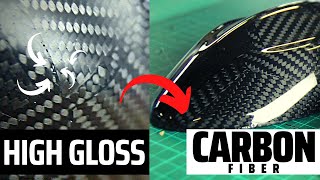 Carbon Fiber Pinhole Repair  Get High Gloss Mirror Finish Easy [upl. by Namzaj775]