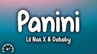 Lil Nas X  Panini Lyrics ft DaBaby [upl. by Rekcut850]