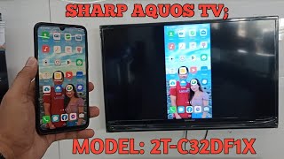 HOW TO SCREEN MIRROR SHARP AQUOS TV EASY SMART TV [upl. by Berlauda]