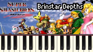 Brinstar Depths  Super Smash Bros Melee Synthesia [upl. by Fianna]