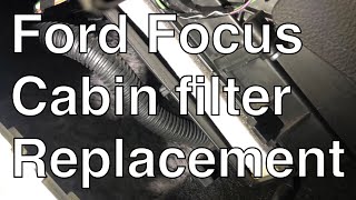 How to change a cabin air filter on Ford Focus pollen filter location [upl. by Hazeefah]