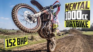 Riding a CRAZY 1000cc Dirt Bike on a Motocross Track [upl. by Delphina467]