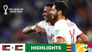 Jordan v Palestine  FIFA Arab Cup Qatar 2021  Match Highlights [upl. by Yurt]