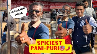 18 ADULT GOLGAPPE WALA Spiciest Pani Puri  Bhagat Ji ke Golgappe   Foodie Shivam [upl. by Treblah]