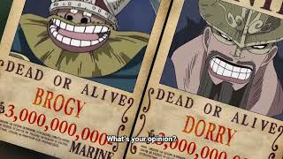 Dorry and Brogys New Bounties after Egghead Island arc  One Piece 1110 [upl. by Carolin149]