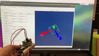 IMU Kalman filter GyroAcceleratorMagnetometer Visualization [upl. by Barbur]