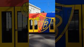 FC BASEL TRAM fcbasel1893 fcbasel fcb tram bvb tramspotting basel schweiz shorts yt [upl. by Palmer]