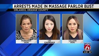 Arrests made in massage parlor prostitution bust [upl. by Akcirred552]