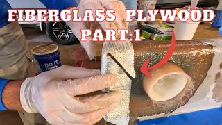 How To Make Waterproof Plywood using Fiberglass and PVC [upl. by Ramey]