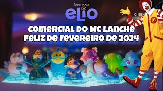 McDonalds  Elio Disney Pixar Comercial do MC lanche feliz de fevereiro 2024 [upl. by Neom456]