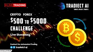 🔴 Live Forex amp Crypto Trading with Tradeict AI [upl. by Torosian]