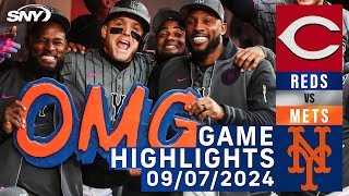 Mets vs Reds 972024  NY Mets Highlights  SNY [upl. by Sugar66]