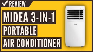 MIDEA MAP08R1CWT 3in1 Portable Air Conditioner Dehumidifier Fan Review [upl. by Annert]