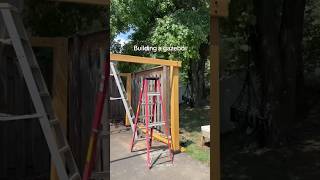 DIY Backyard Projects  Sunjoy DIY Wood Pavilion Build shorts pavilion diyprojects [upl. by Sawyor]